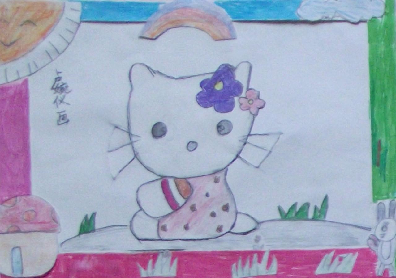 Hello Kitty猫咪 卢婉仪画