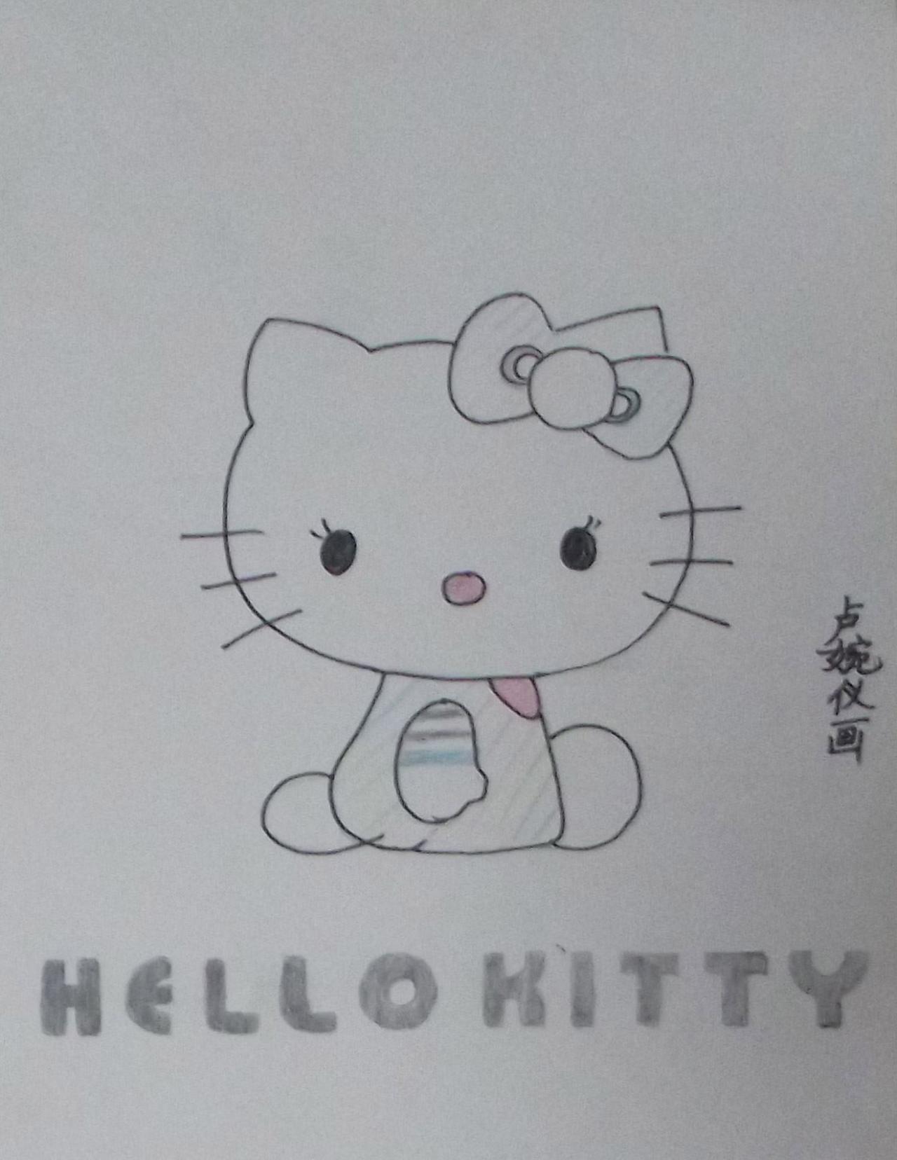 Hello Kitty 卢婉仪画