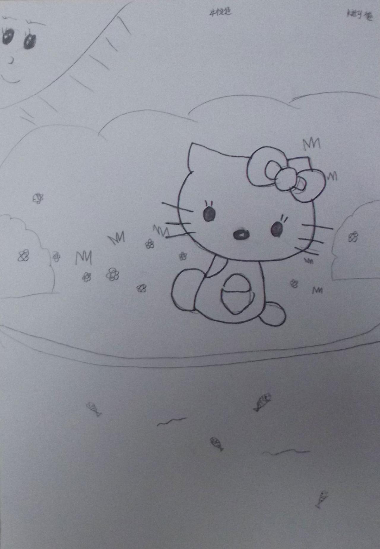 Hello Kitty 牛悦佳画