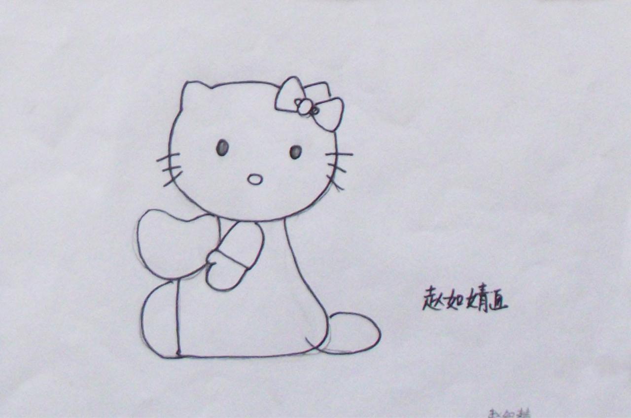 Hello Kitty猫 赵如靖画