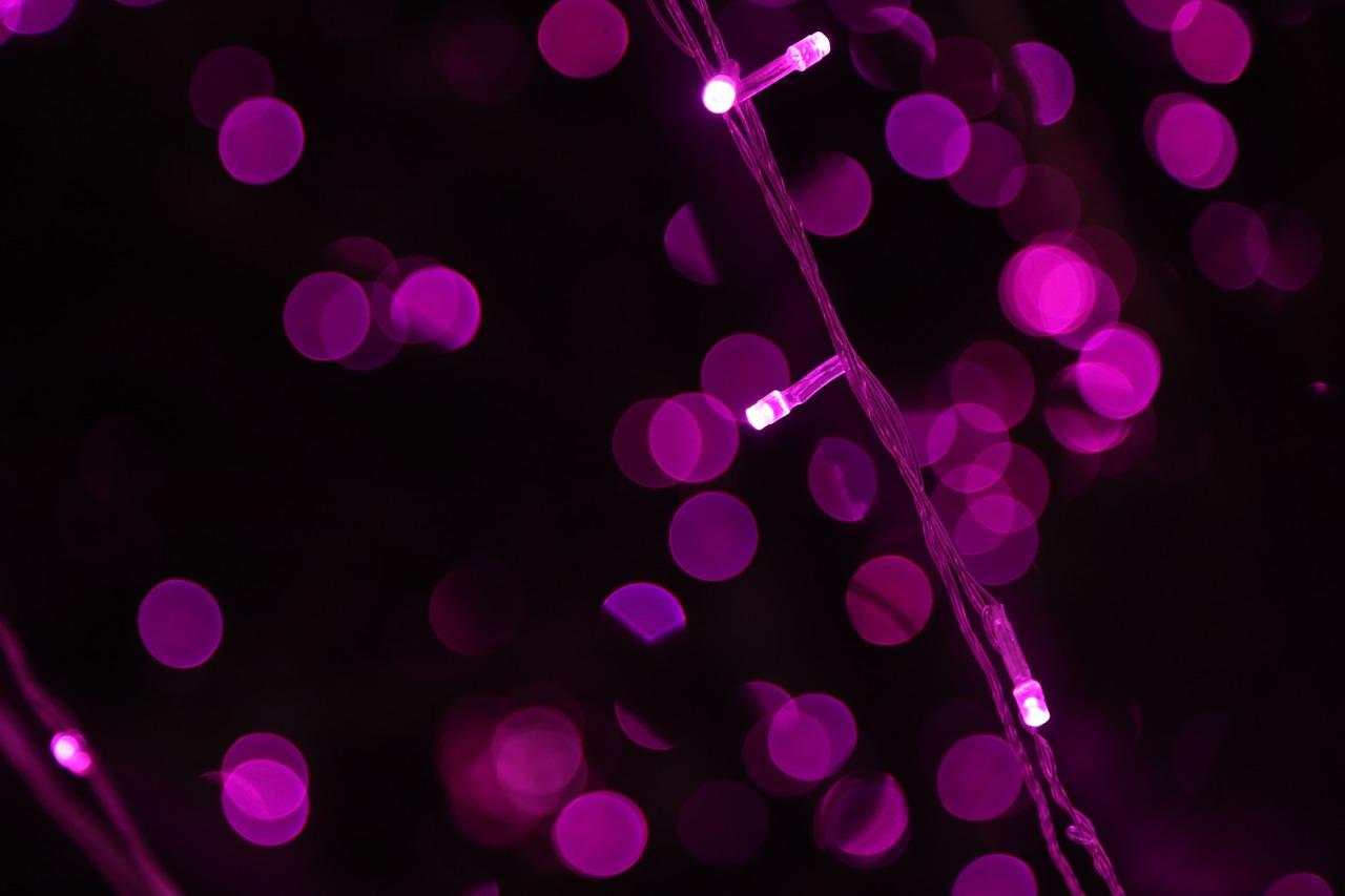 紫色闪烁梦幻的灯光 VY制图