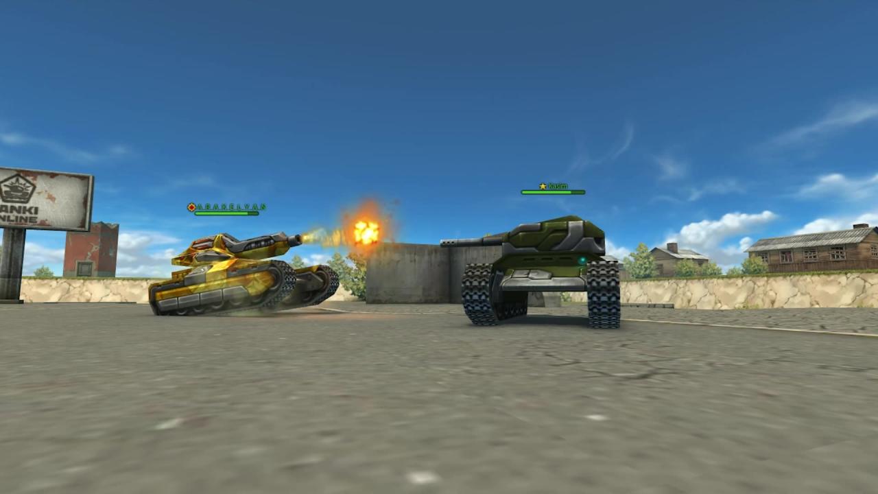 3D坦克Arcade战队的Arakelyan示范通过摆动底盘干扰敌人瞄准