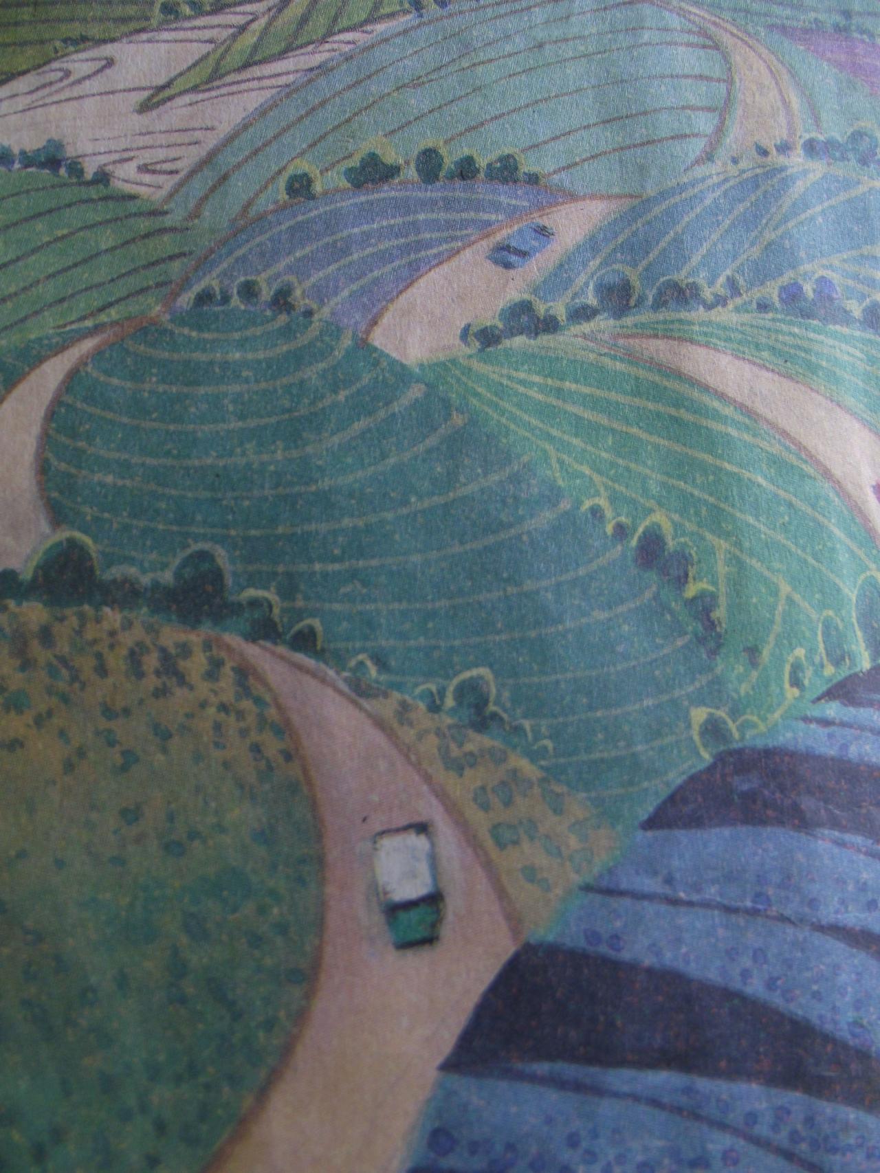 乡村公路 高视平线构图装饰画