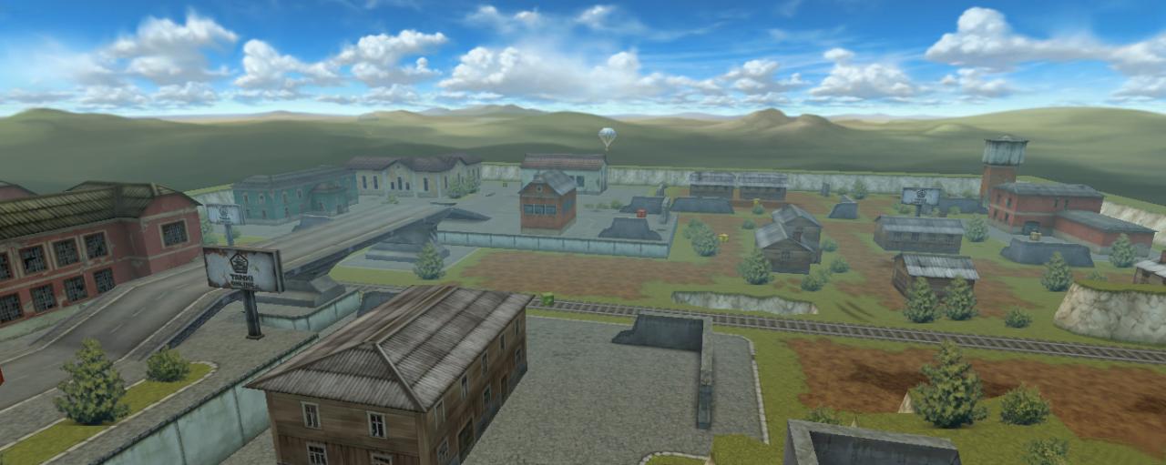 3D坦克德国小镇地图