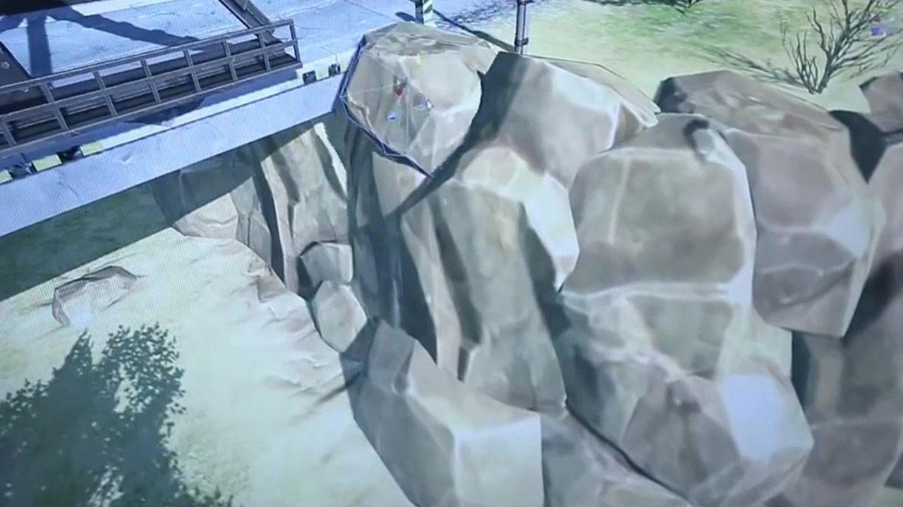 Unity新版3D坦克中由四个石头模型组成的石墙