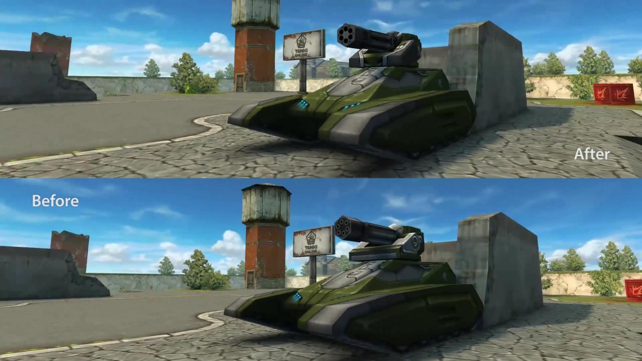 3D坦克新旧极速炮外观对比图