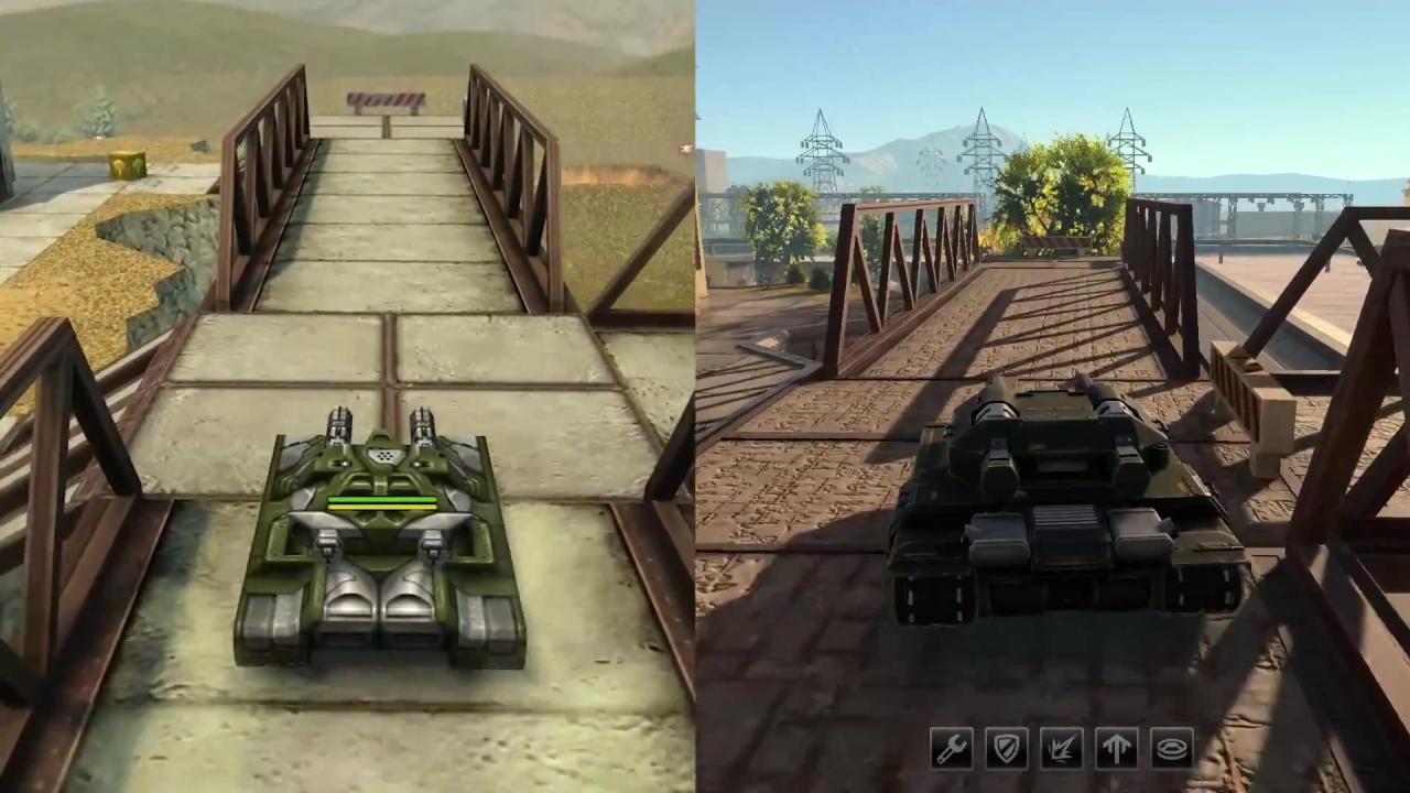 Unity新版3D坦克的寂静地图与当前版本的3D坦克对比：红队平台