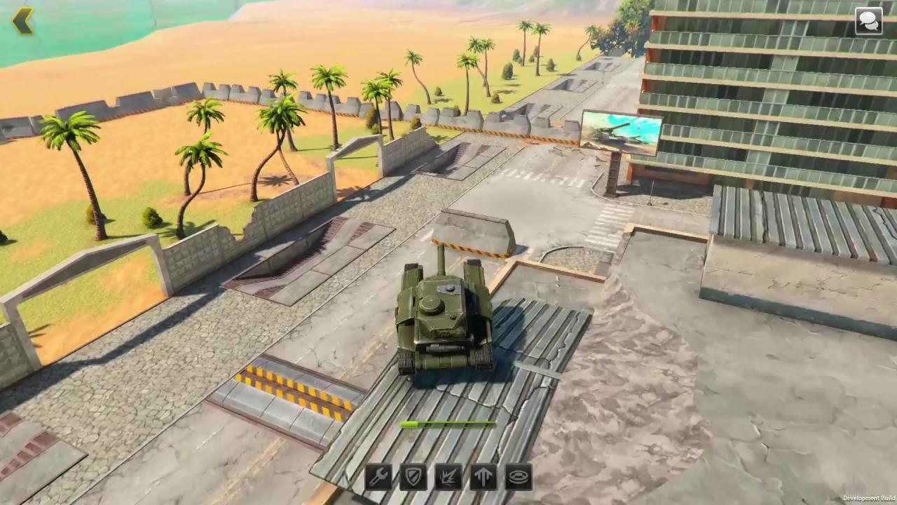 Unity新版3D坦克的里约地图：大楼顶部