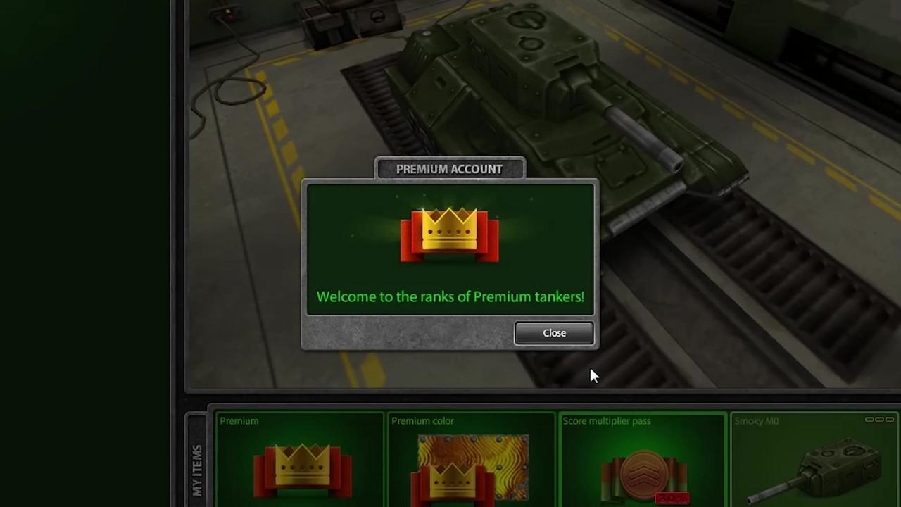3D坦克购买VIP道具的效果（更新预告）