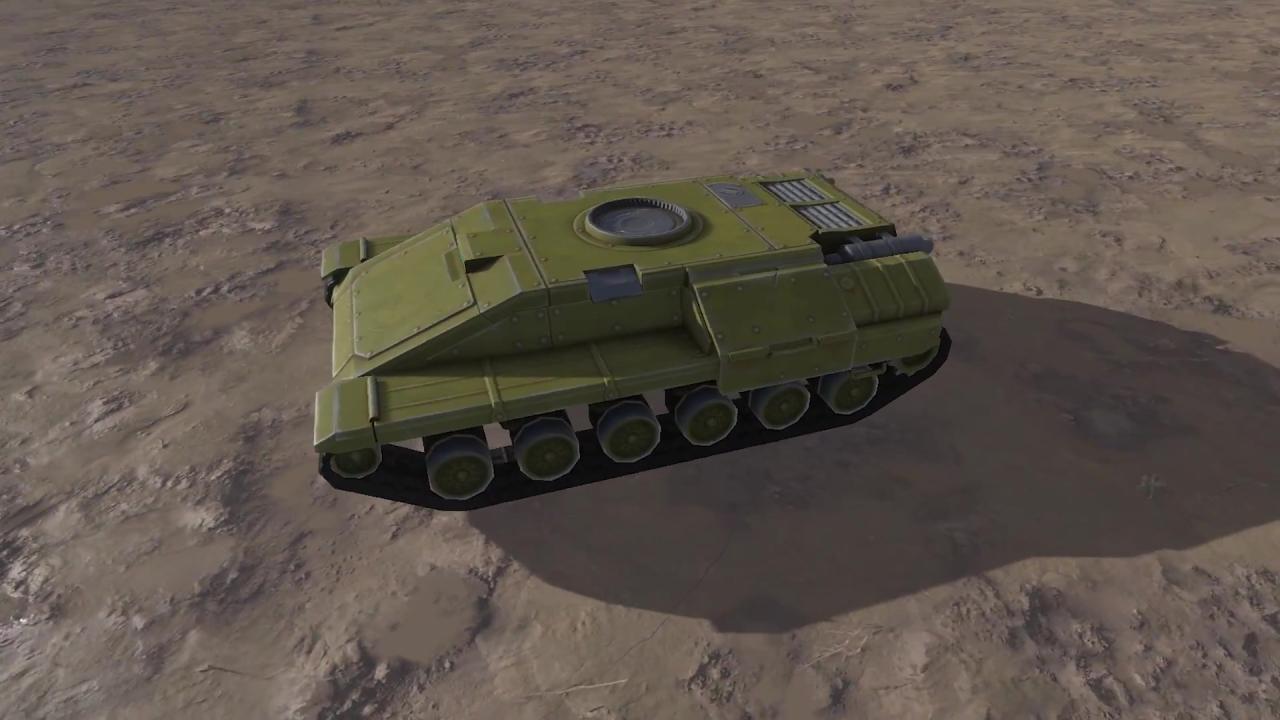 新版3D坦克底盘猎人中甲模型