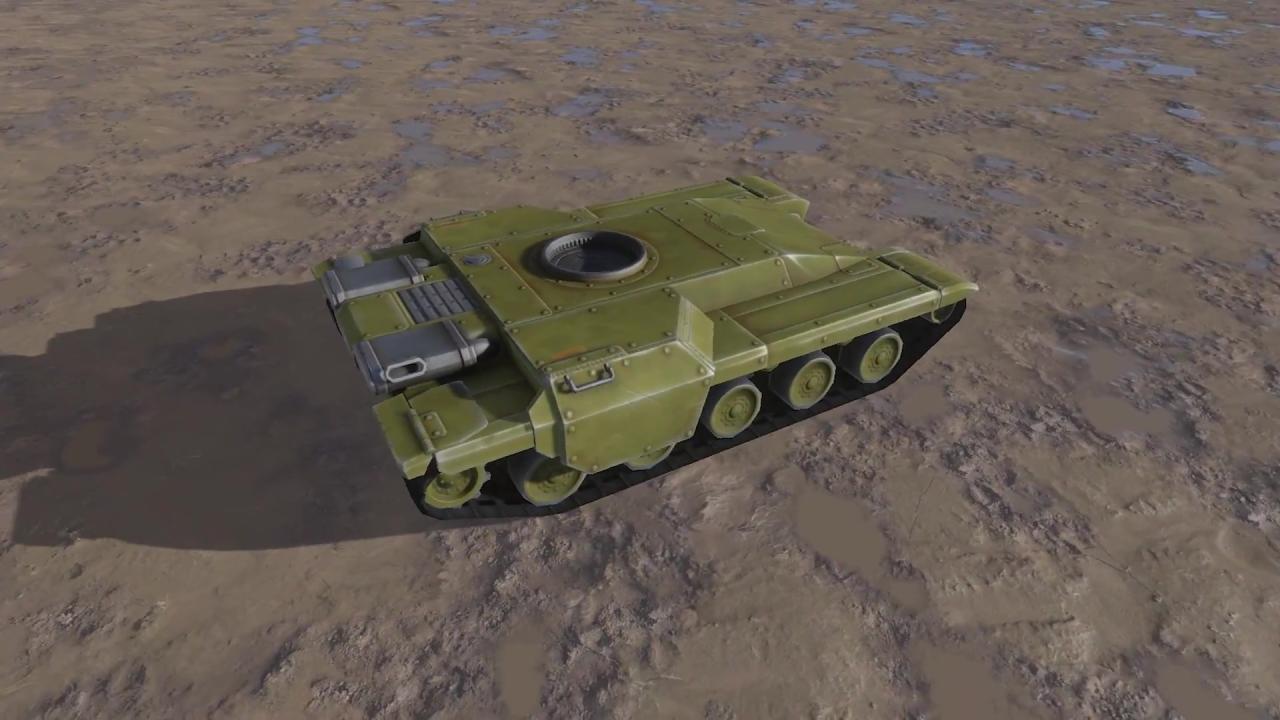 新版3D坦克底盘维京模型