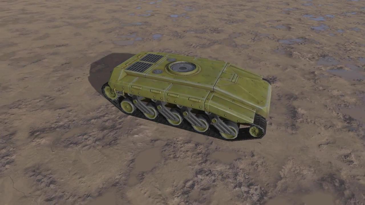 新版3D坦克底盘蜂王模型