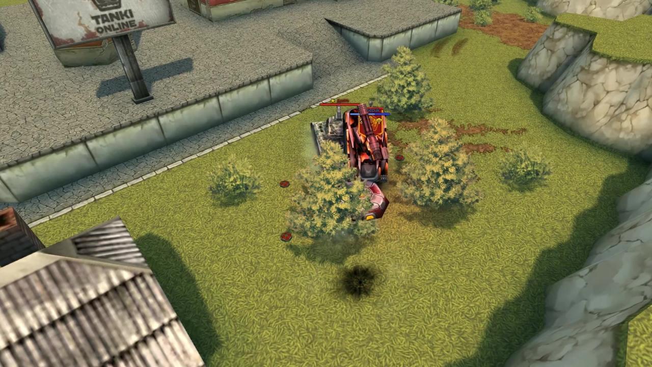 3D坦克职业玩家Berik演示利用敌人的地雷拔旗的过程