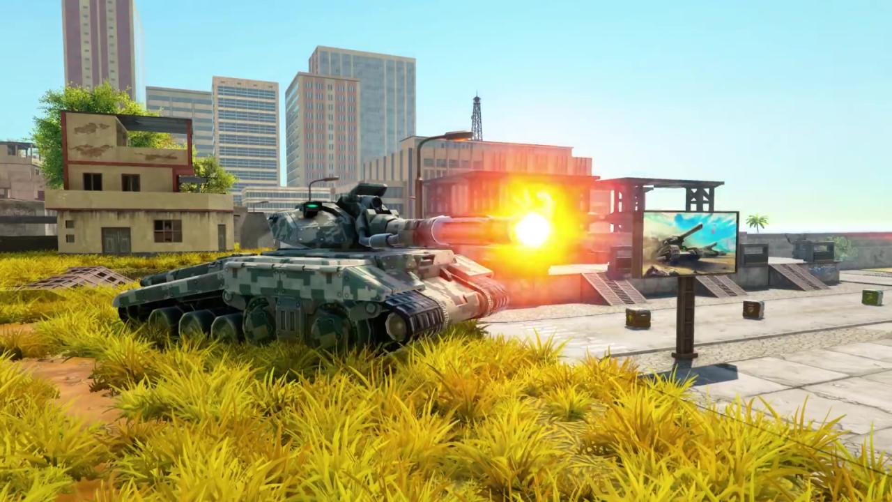 新版3D坦克镭射炮发射