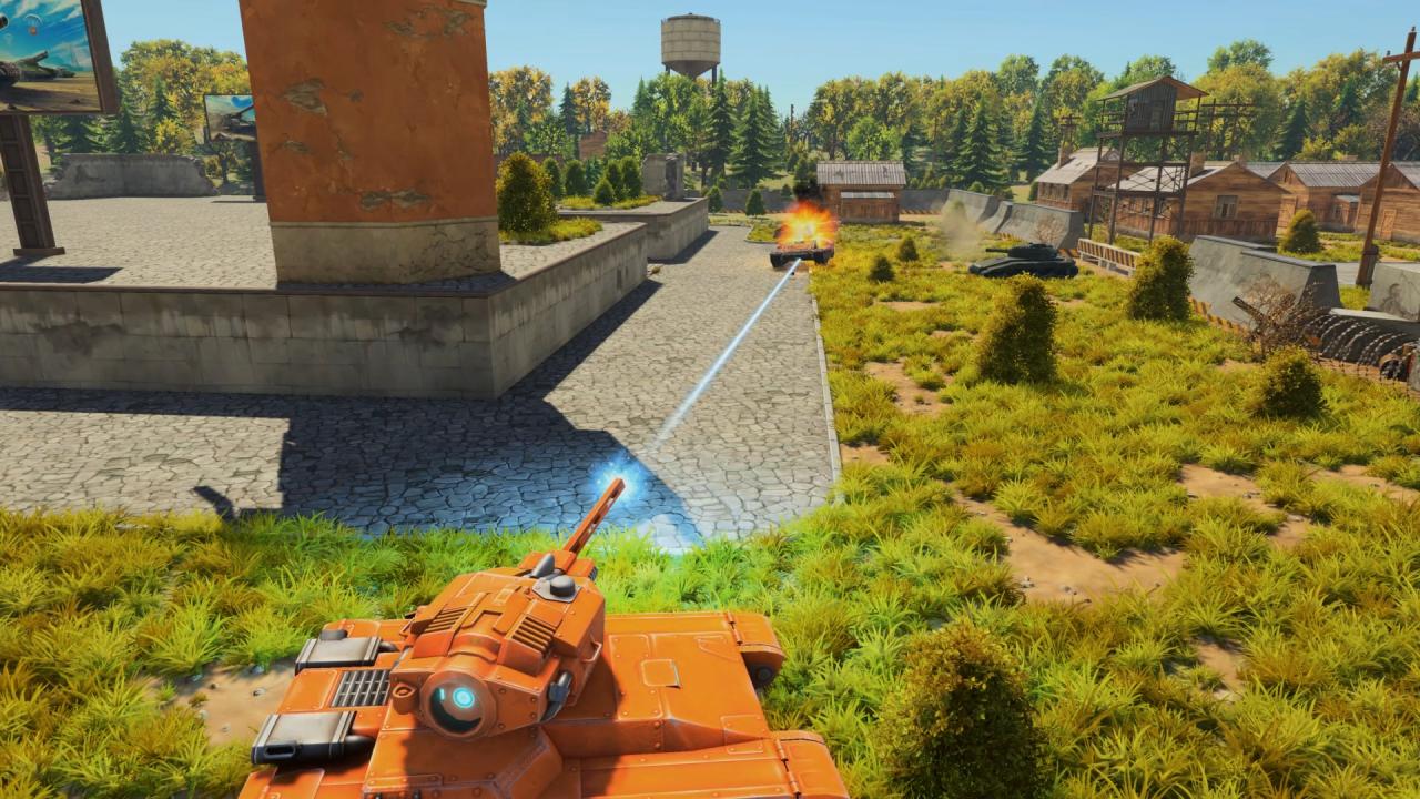 Unity新版3D坦克激光炮正在射击