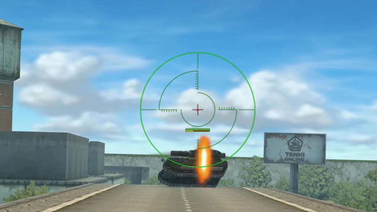 3D坦克镭射炮狙击时不等能量耗尽就射击