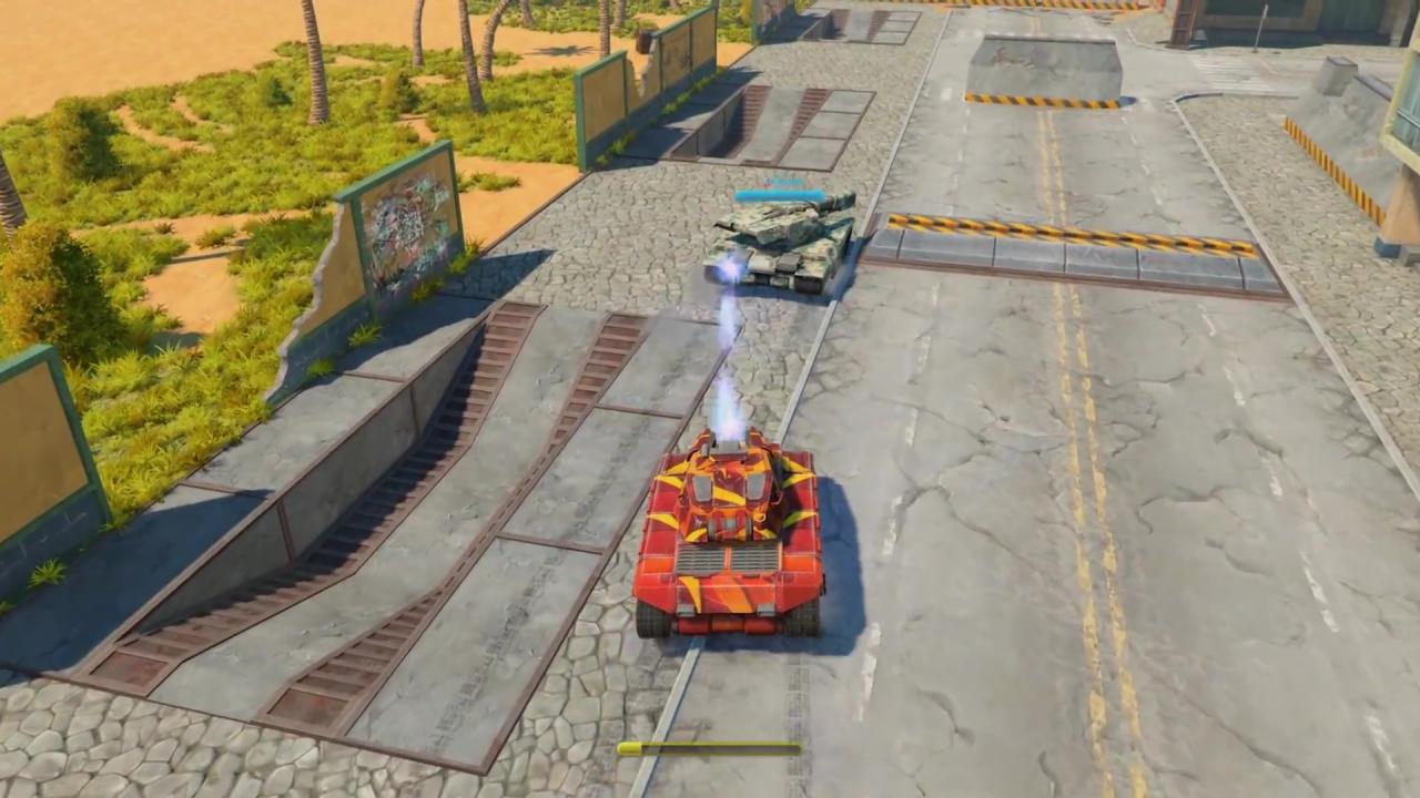 Unity新版3D坦克炮塔磁力炮正在给队友加血