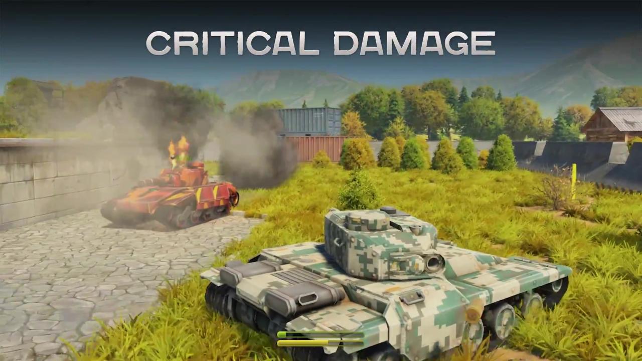 Unity新版3D坦克轰天炮暴击，被命中坦克起火