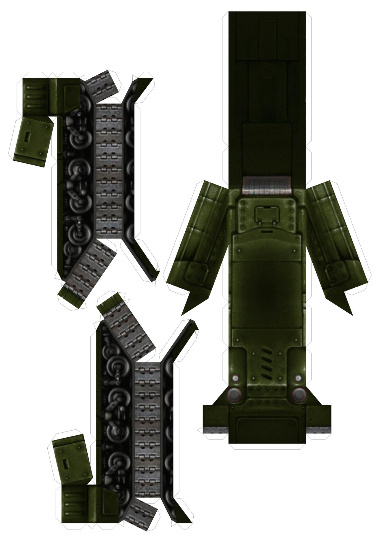 3D坦克猎人中甲纸模