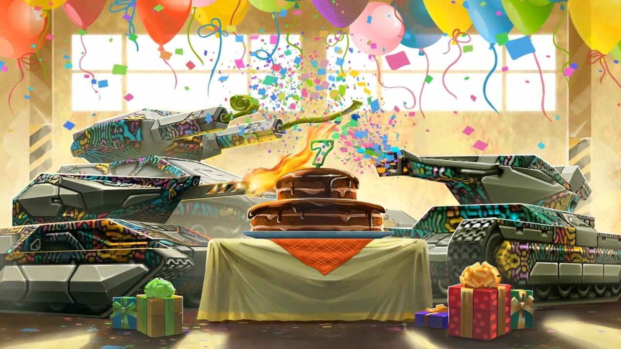 3D坦克7周年生日壁纸（外服）