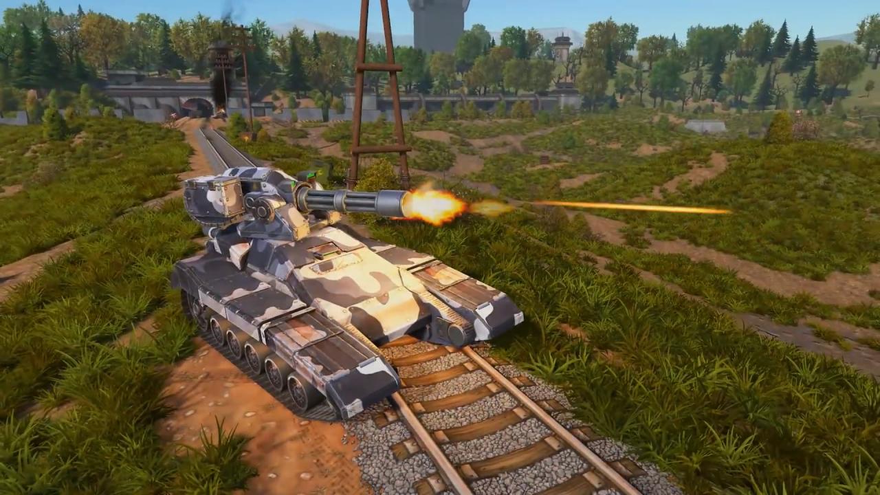 Unity新版3D坦克炮塔极速炮搭配独裁者正在射击