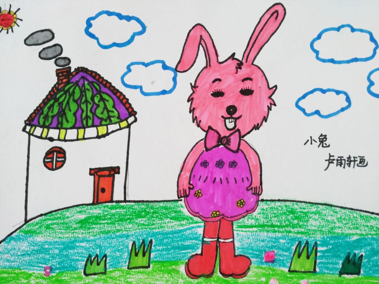小兔子 卢雨轩画