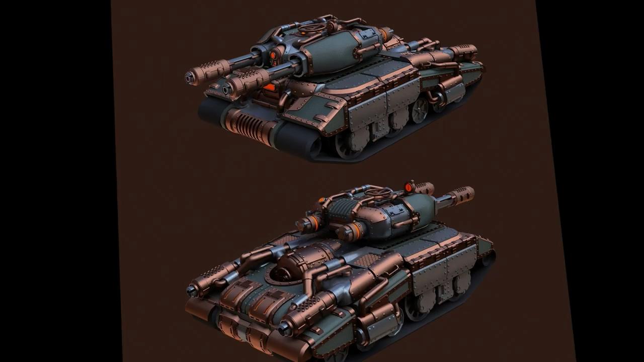 Unity新3D坦克 TankiX STEAM朋克迷彩