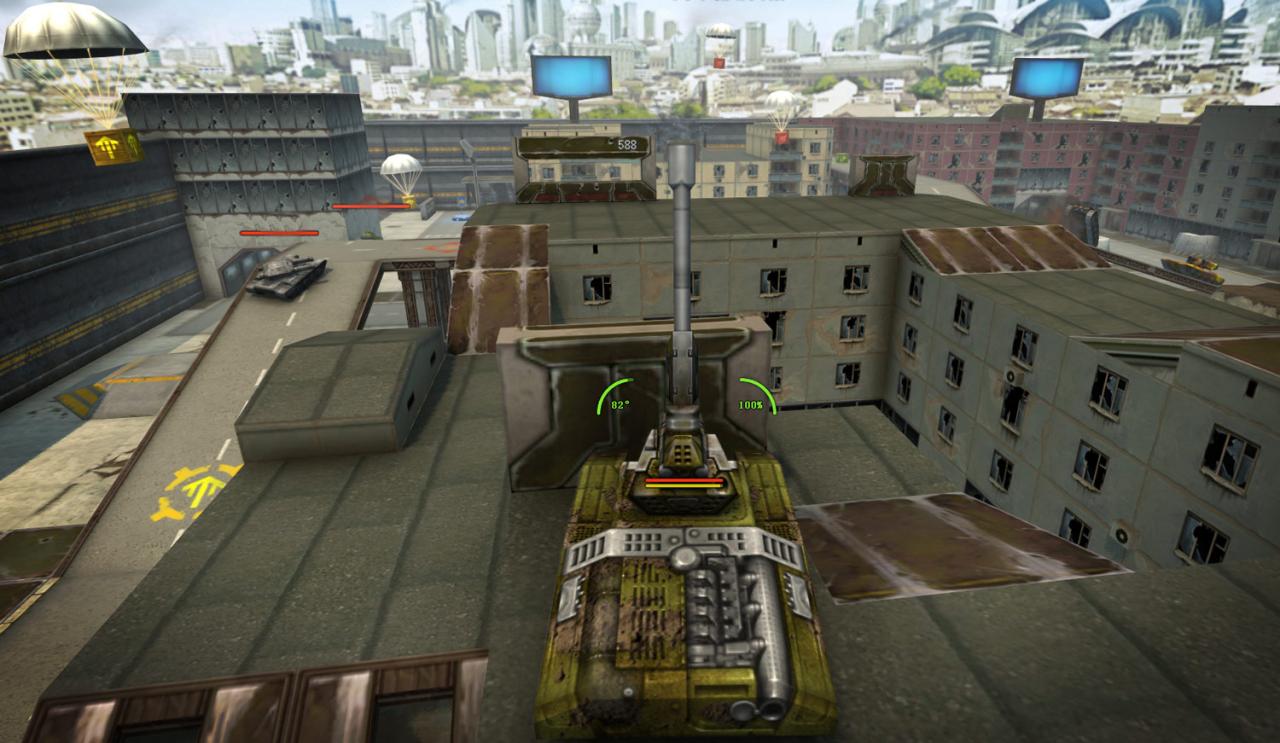 3D坦克未来世界地图中适合高抛的位置