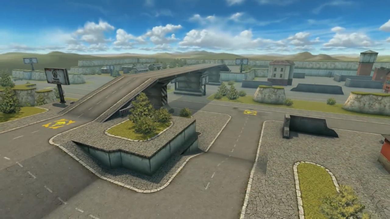 3D坦克高架桥地图的新版本，外观修改