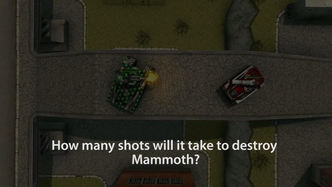 3D坦克火龙珠需要多少炮击毁猛犸象