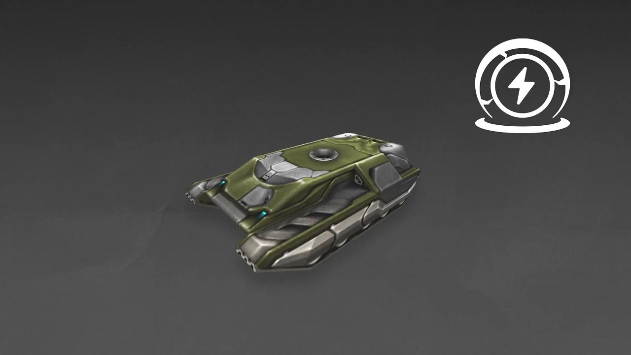 3D坦克猎人中甲底盘超速技能图标：取消敌方道具效果