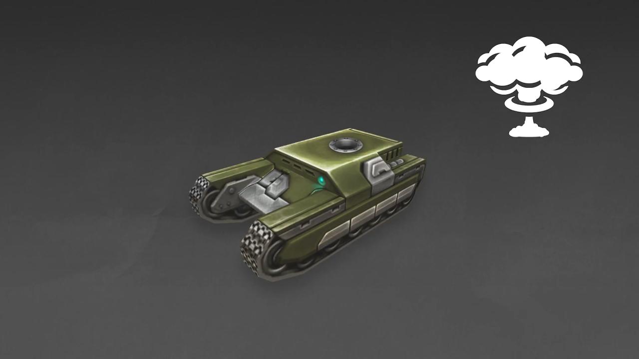 3D坦克黄蜂底盘超速技能图标：投掷炸弹