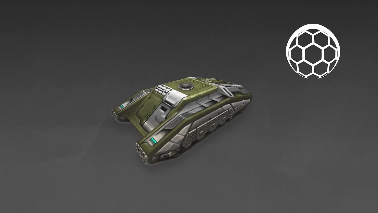 3D坦克泰坦重甲底盘超速技能图标：展开防御力场