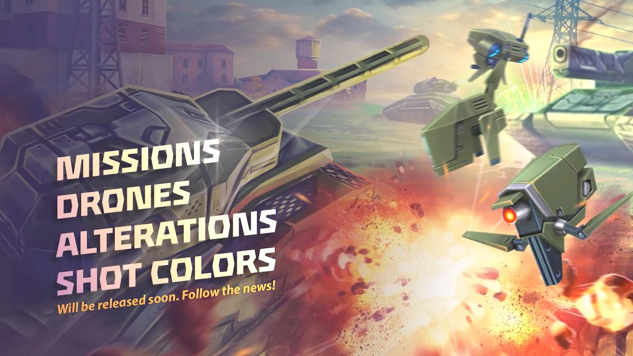 3D坦克任务、新无人机、转化和炮弹颜色更新