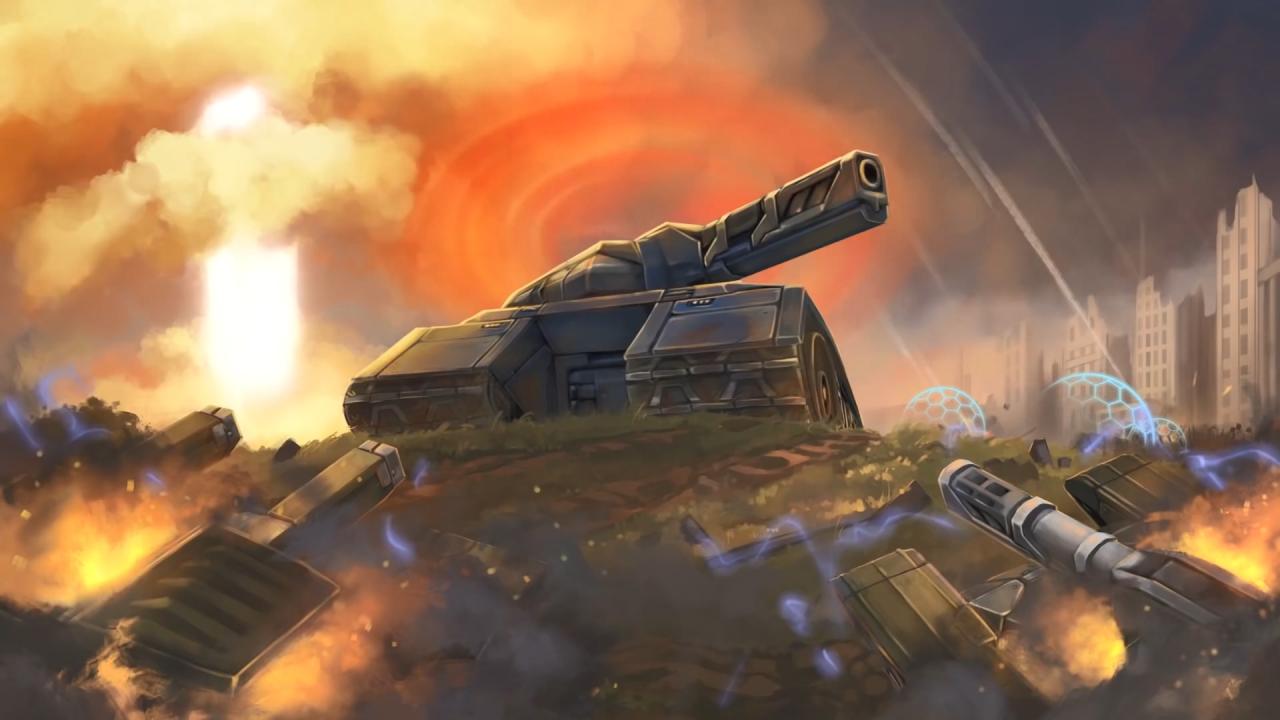 3D坦克猛犸象和雷暴炮壁纸