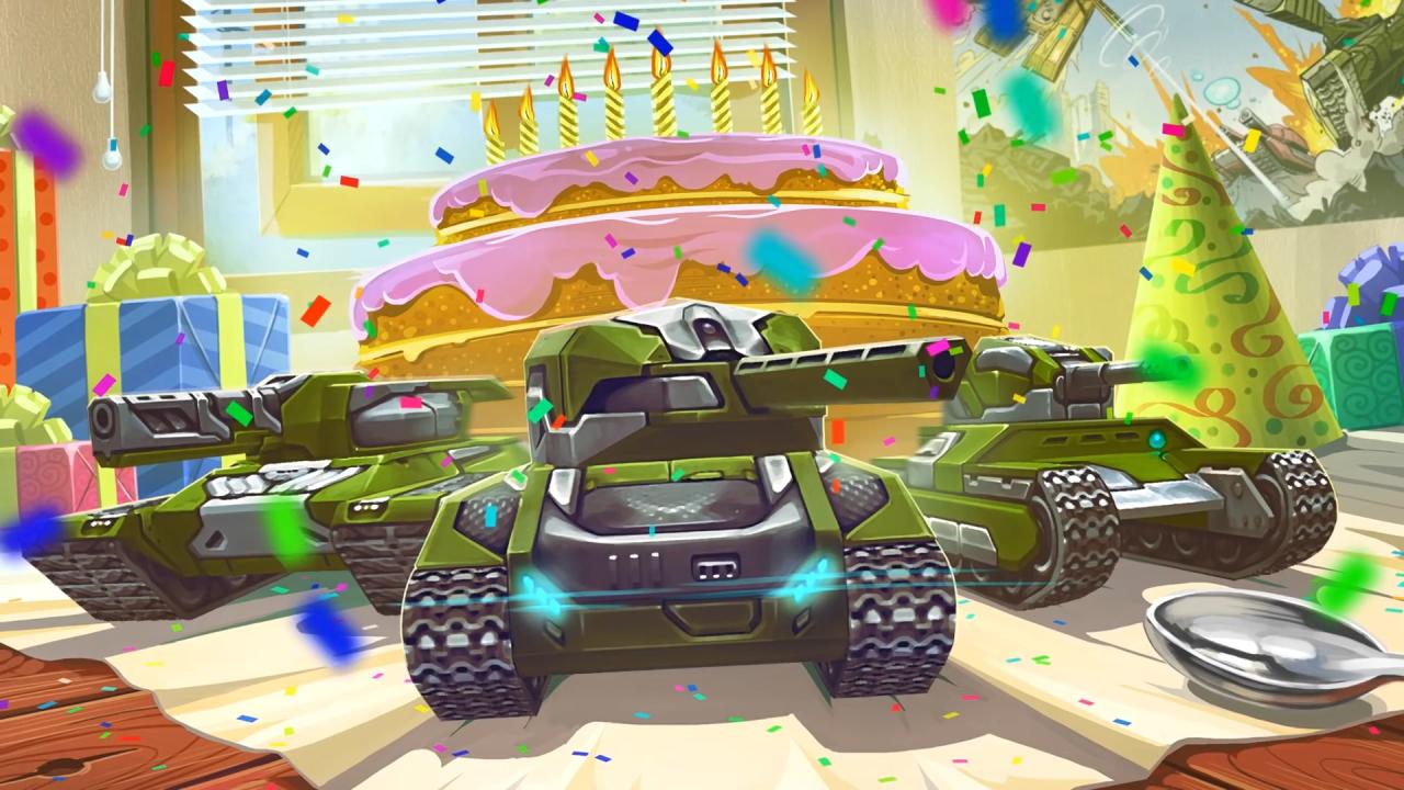 6月4日3D坦克10周岁生日壁纸
