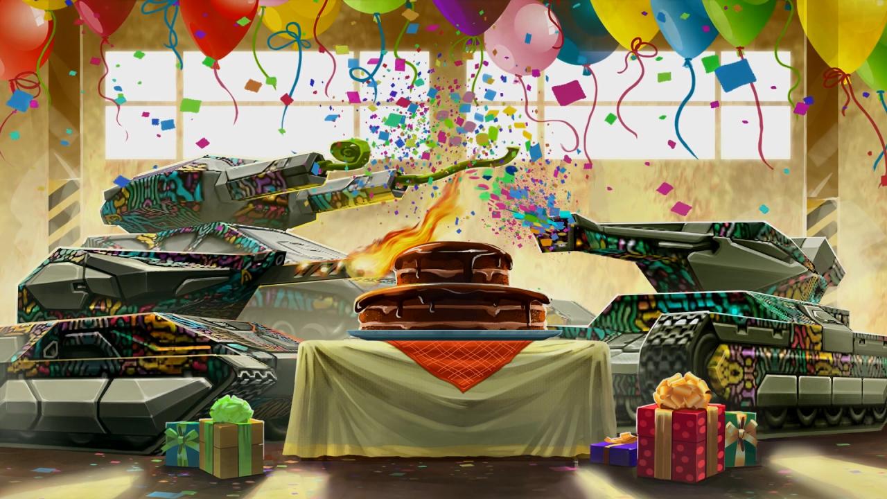 3D坦克7岁生日壁纸