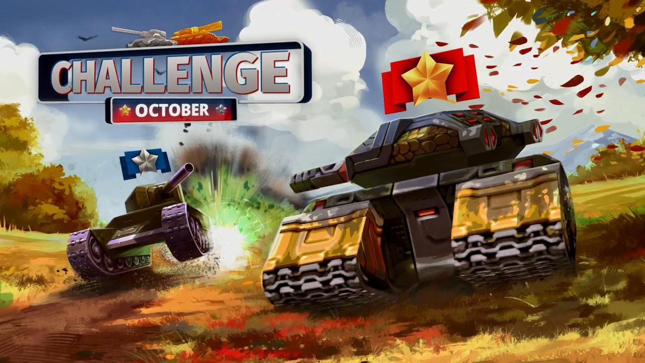 3D坦克十月挑战宣传壁纸