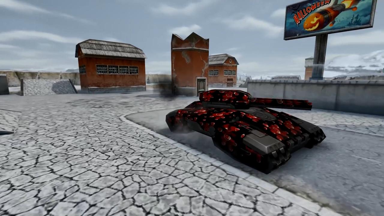 3D坦克中正在行驶的超级坦克