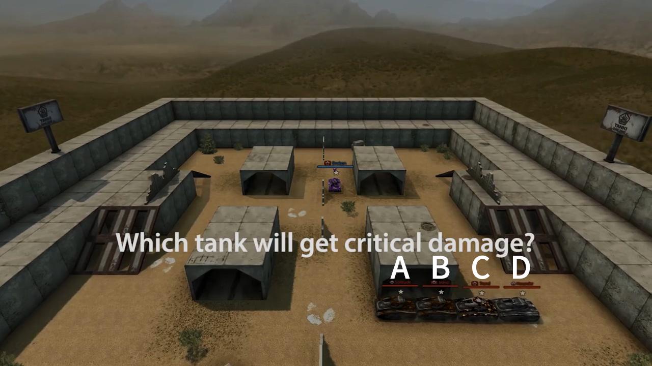 3D坦克运动场地图谁将受到轰天炮的致命一击？