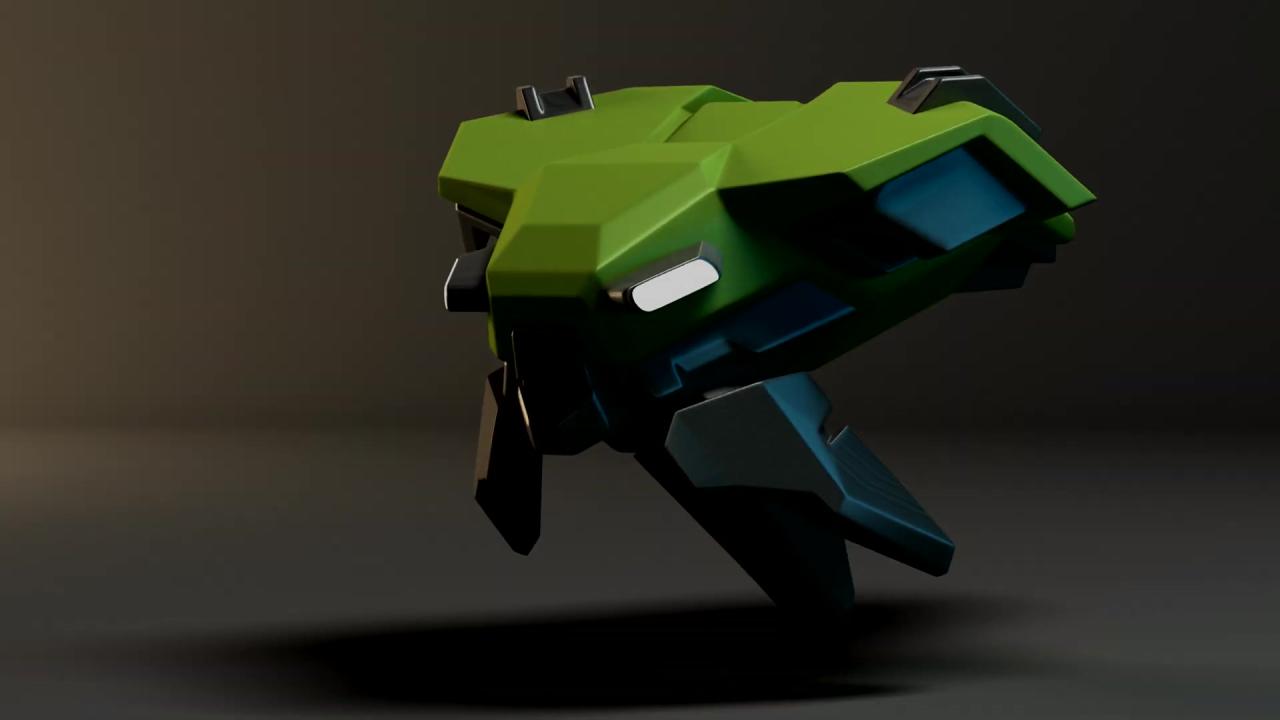 3D坦克Crisis无人机模型图