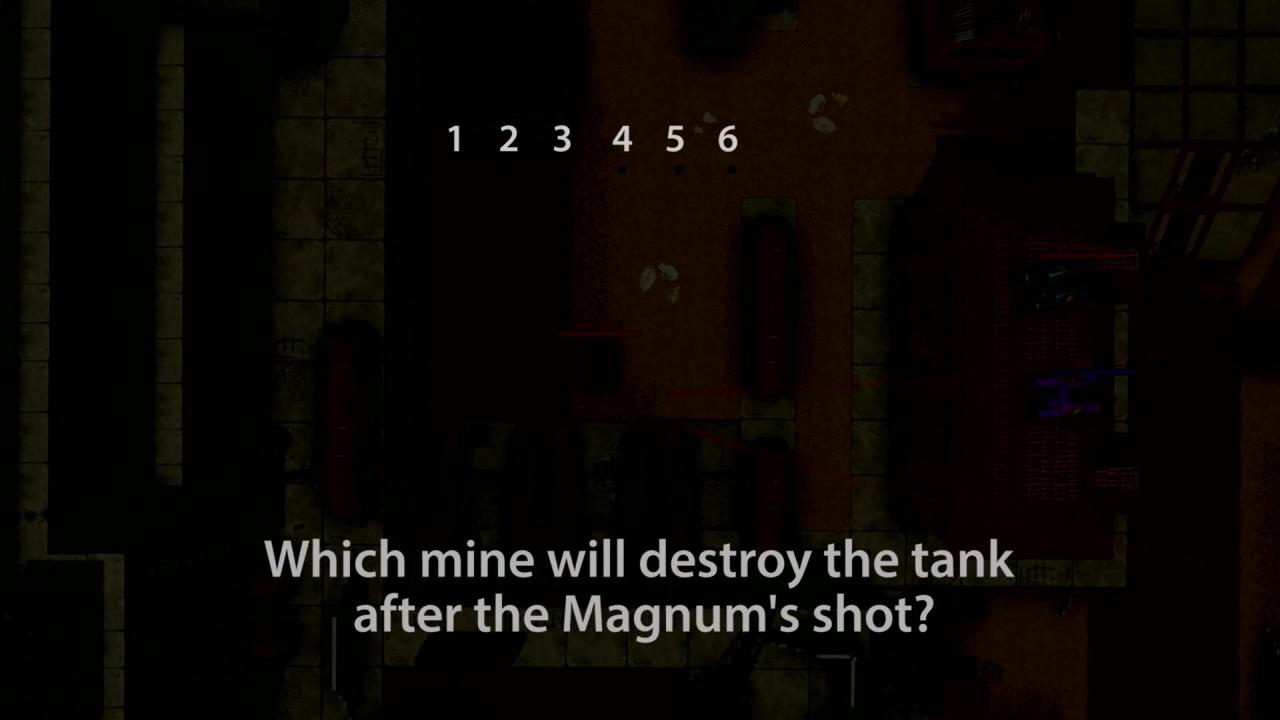 3D坦克猜猜看题目：玛格南射击后，哪颗地雷将最终击毁坦克