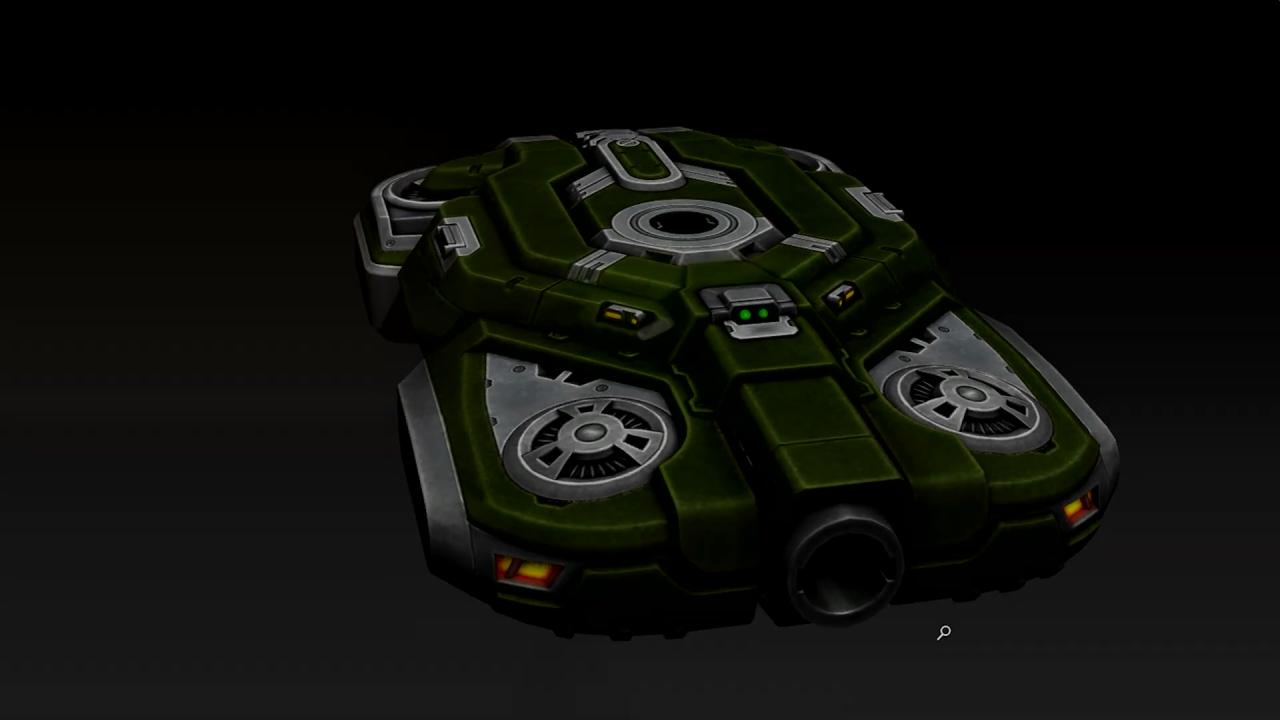3D坦克战神磁悬浮底盘模型图
