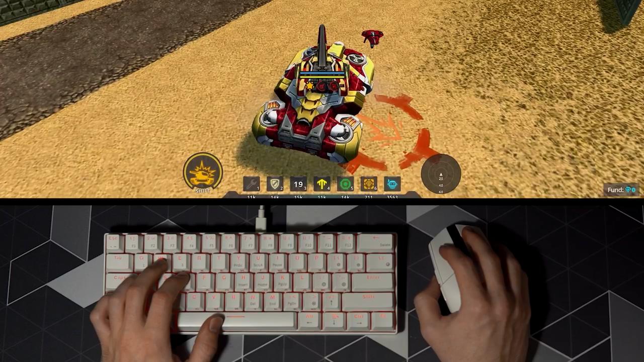 3D坦克战神底盘设置会按键操控方式