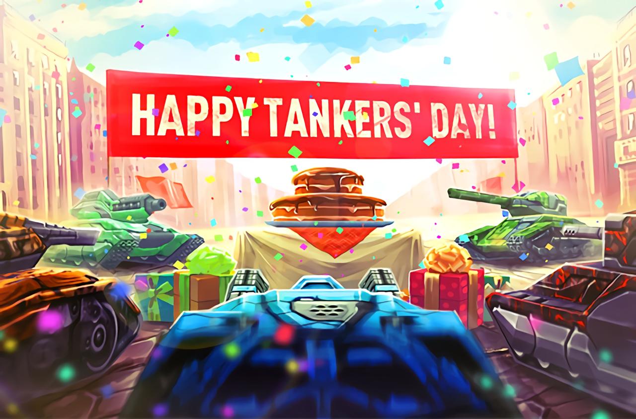 3D坦克坦克手日快乐壁纸