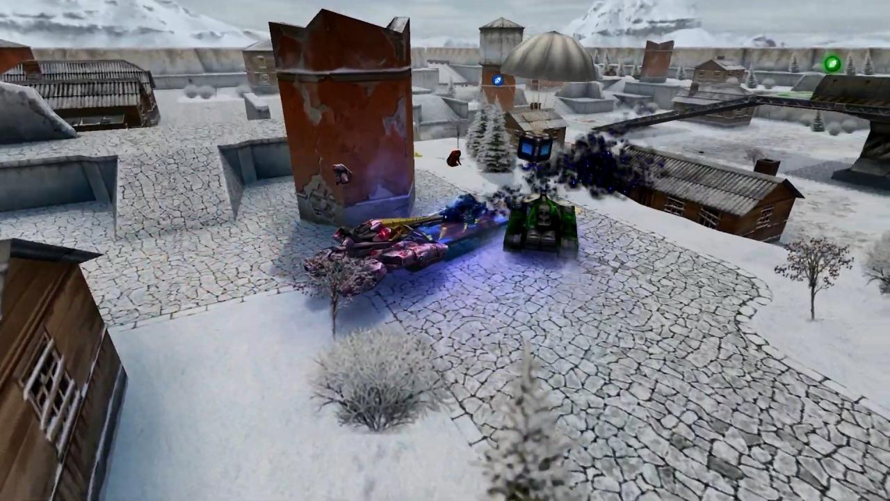 3D坦克冰风暴和蓝水晶