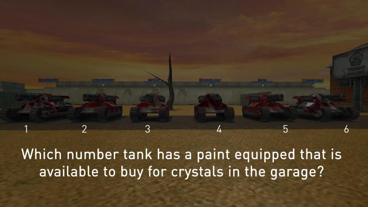 3D坦克每周猜猜看：哪辆坦克装备的迷彩可以通过装备商店里的水晶购买？