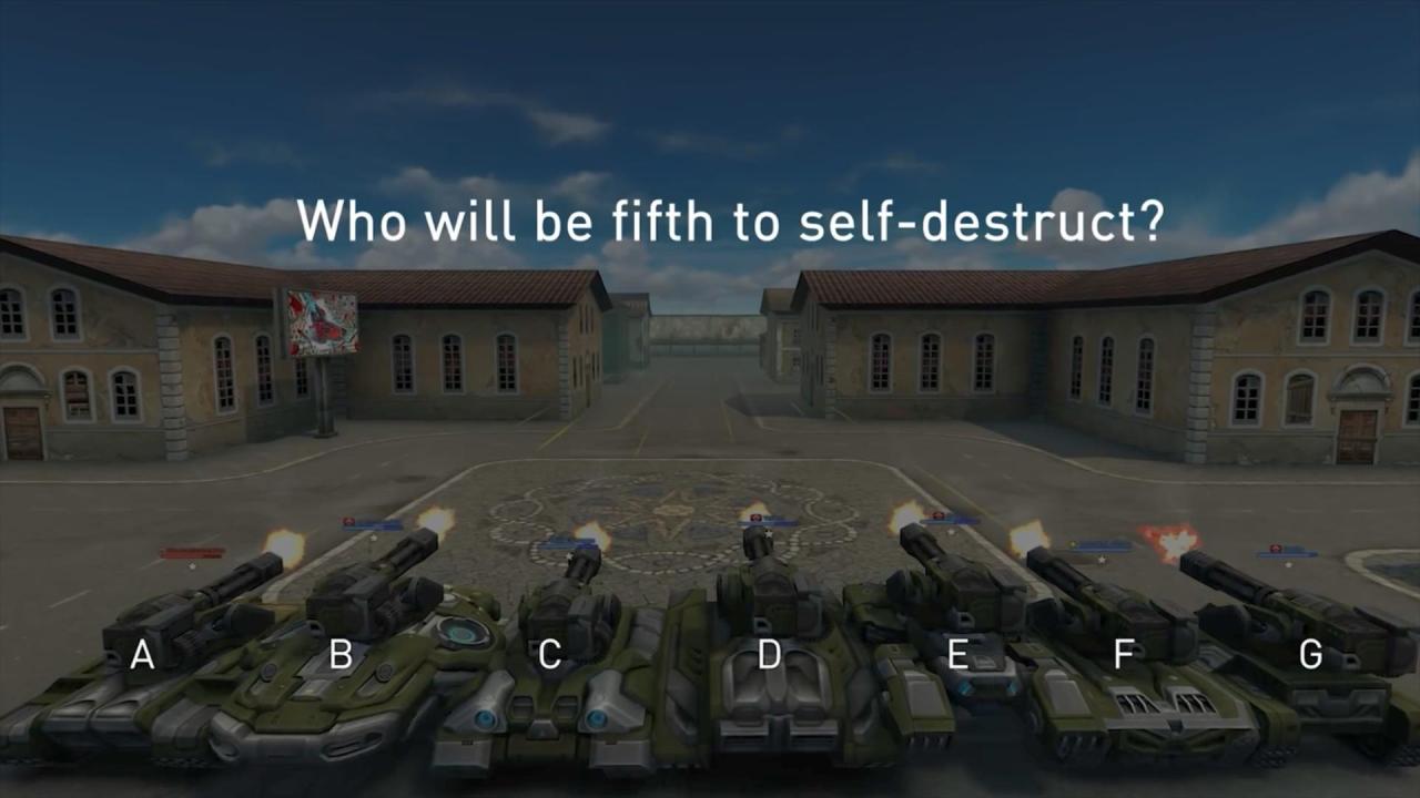 3D坦克谁会是第5个自毁？