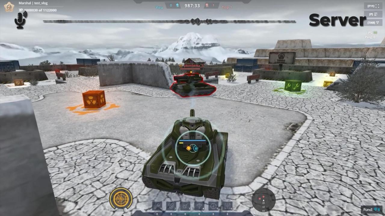 3D坦克暴击伤害不仅有红色框提示还有暴击伤害音效