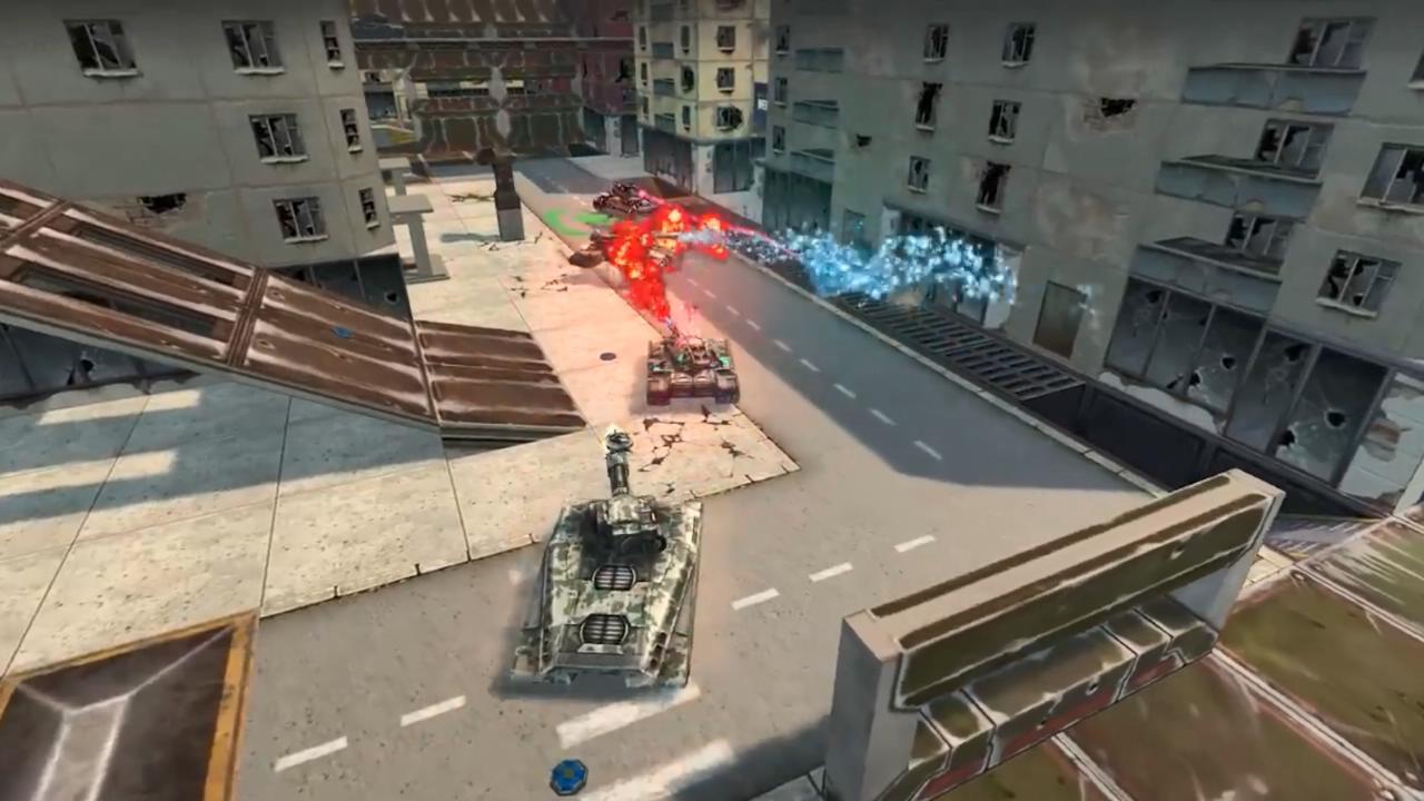 3D坦克正在射击的极速炮